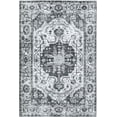 thumbnail image 6 of GlowSol 4'x6' Machine Washable Area Rug Stain Resistant Vintage Area Rug Non-Slip Traditional Oriental Low-Pile Distressed Rug for Bedroom Living Room, Gray, 6 of 6