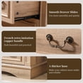 thumbnail image 6 of FIAKOA 48” Tall 6 Drawer Dresser for Bedroom, Farmhouse Storage Chest of Drawers for Livingroom, Oak, 6 of 6