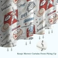 thumbnail image 6 of Vintage Baseball Elements Pattern Shower Curtain 36"x72" ,Bathroom Decorative Shower Curtains Set with 12 Hooks,Modern Waterproof Washable Shower Curtain, 6 of 6