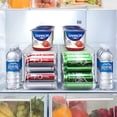 thumbnail image 4 of Sorbus Organizador de latas de refresco para refrigerador, dispensador apilable de latas con tapa para frigorífico, despensa y congelador, capacidad para 12 latas cada una, diseño transparente sin BPA, 4 of 5