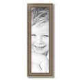 thumbnail image 2 of ArtToFrames 7" x 24" Aged White Gold Picture Frame, 7x24 inch Silver Wood Poster Frame (WOM-2036),  Pack, 2 of 7