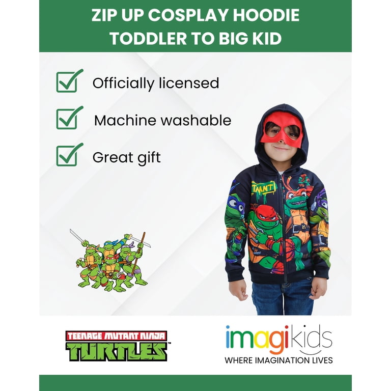 Teenage Mutant Ninja Turtles Toddler Boys' Cosplay Zip Hoodie photo 2