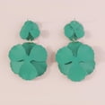 thumbnail image 4 of Flower Dangle Earrings Boho Layered Floral Petal Drop Earrings Statement Beach Large Double Flower Stud Earring for Women Statement Vacation Jewelry, 4 of 8