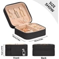 thumbnail image 4 of GZHJMY Running Horse Travel Jewelry Case, Portable Small Jewelry Box, Necklace Earrings Travel Jewelry PU Leather Box, Christmas Gift for Women Girl for Necklace Bracelet Earrings Rings, 4 of 7