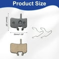 thumbnail image 2 of Disc Brake Pad 1.38" x 1.26" Semi-Metallic Bike Brake Pads with Spring for BB7 M355 M446 M640 Mountain Road Bikes, Black, 2 of 7