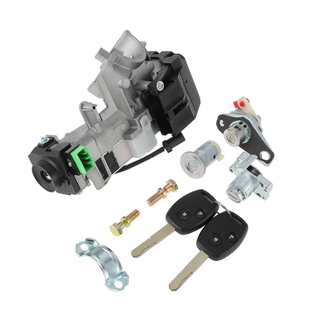 Cilindro de bloqueo de encendido y bloqueo de maletero Unique Bargains No.06350SAAG30/35100SDAA71 para Honda Civic 2006-2011, cilindro de interruptor de encendido con 2 llaves