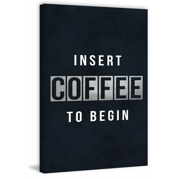 Insert Coffee Painting Print on Wrapped Canvas