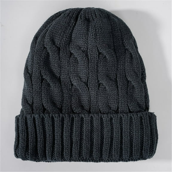 TYGHBN Cozy Solid Color Thick Warm Knitted Hat for Fall and Winter Cover Head for Men Mens Ear Hat Head Gear Cold Weather Big and Tall Winter Hats for Men 1 Caps Cool Snow Hat Hats for Men Hats for