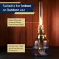 thumbnail image 2 of Kings County Tools Glass Oil Lamp - 15.5” Tall Decorative Lantern (Blue), 2 of 5