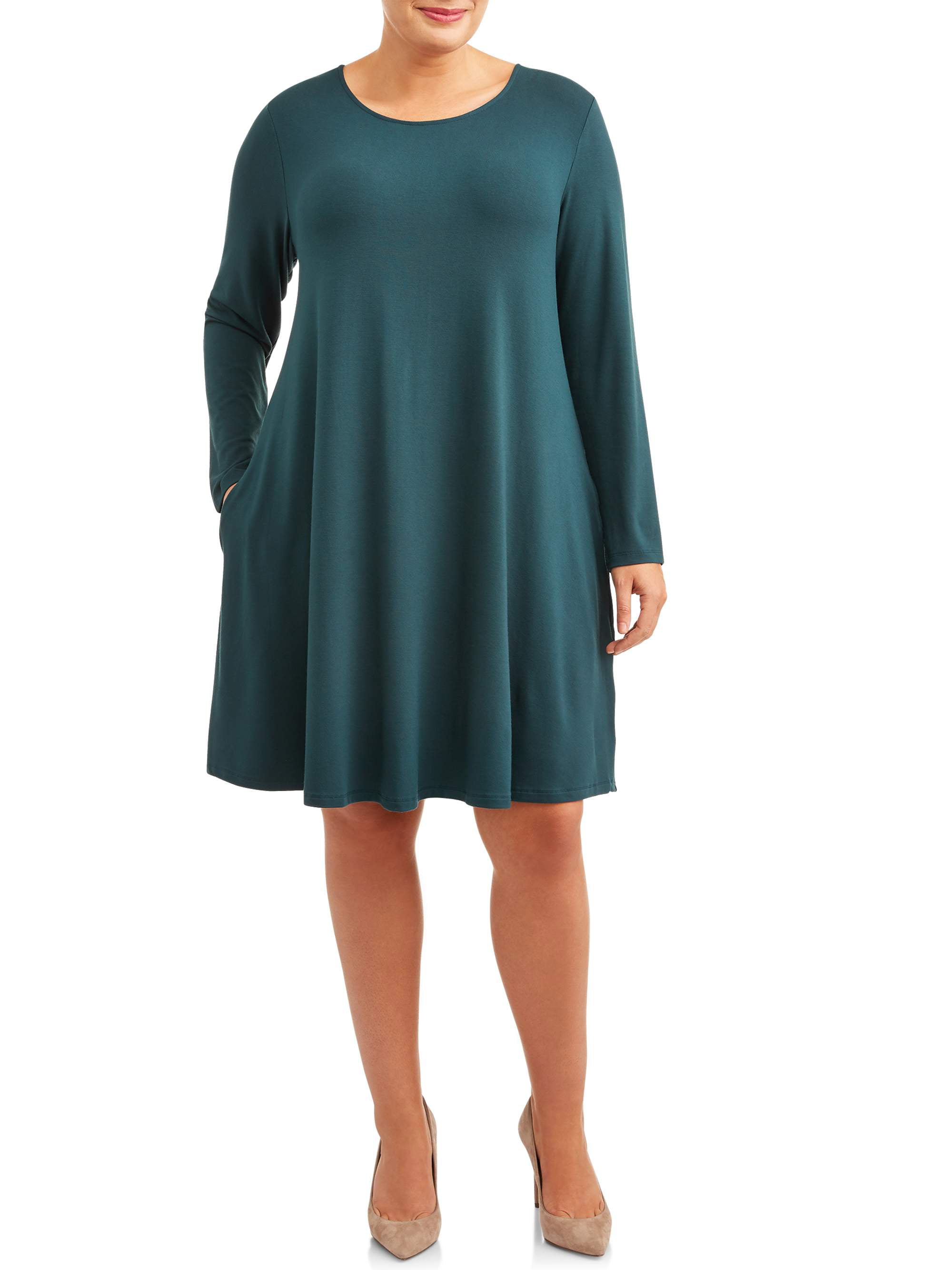plus size knit dresses with pockets