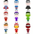 thumbnail image 2 of Child Superheroes Wall Decal Mural by Wallmonkeys Peel and Stick Graphic (24 in H x 19 in W) WM88665, 2 of 4