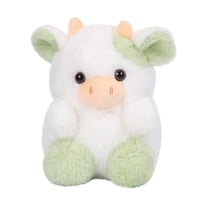 Ke1Clo Cow Stuffed Animal (Green), Cute Stuffed Animals Cow Plush Cow Doll Plush 7.9" Small Stuffed Animals Christmas Holiday Toy Gift