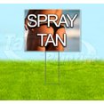 thumbnail image 1 of Spray Tan (18" x 24") Yard Sign, Includes Metal Step Stake, 1 of 6