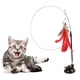 thumbnail image 3 of Desmontable Kitten Long Pole Feather Alambre Jugar Juegos succión roja Gloria Varita de gato gracioso, 3 of 8