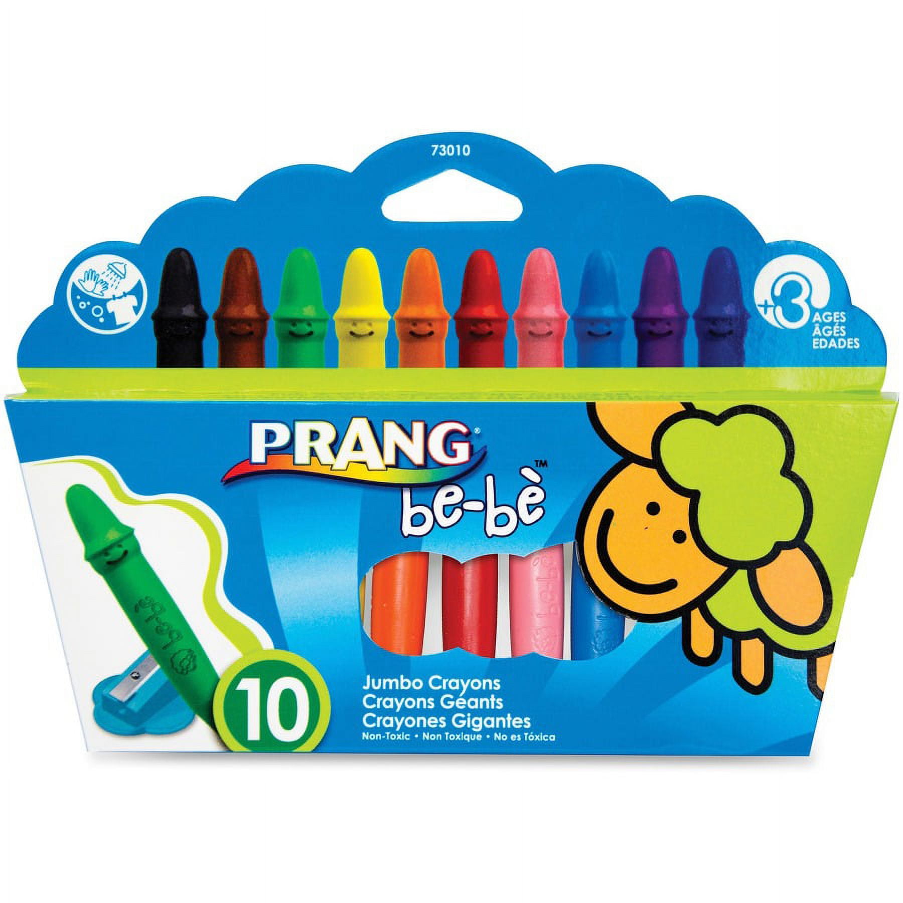 Prang be-be Jumbo Crayons - Assorted - 10 / Set Prang be-be Jumbo Crayons - Assorted - 10 / Set