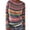 538#Pink, variant on Vintage Striped Fair Isle Knitted Sweaters Women Oversized Long Sleeve Crew Neck Cute Lightweight Fall Winter Casual Pullover Jumpers Brown S