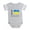 Heather Gray, variant on CafePress - I Love Ukraine Native Ukrai - Cute Infant Baby Football Bodysuit