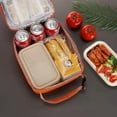 thumbnail image 6 of Lunch box Lunch bag for men women Insulated Lunchbox Lunch bags for Work Picnic Travel (Black), 6 of 10