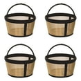 thumbnail image 1 of 4 Pieces 4-5 Cup Reusable FilterBasket With Solid Bottom, Coffee Makers, Stainless Steel Coffee Makers Replacement Reusable Coffee Filter With Handle, 1 of 6