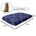 thumbnail image 2 of Tropical Pet Bed, Night Jungle with Panther Eyes Behind Exotic Plants Rainforest, Chew Resistant Pad for Dogs and Cats Cushion with Removable Cover, 24" x 39", Blue Violet Indigo, by Ambesonne, 2 of 4