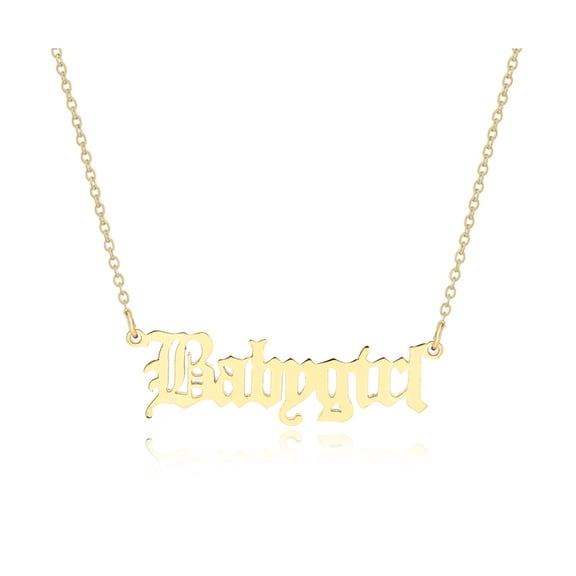 YYKihy Babygirl English Alphabet Necklace Fashion Wild Clavicle Chain