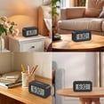 thumbnail image 6 of DAYBETTER Rechargeable Digital Alarm Clock with Large Display Showing Month, Date and Temperature, ℃/℉ Switch, Snooze, USB Port, Long Battery Life for bedrooms, bedside tables, desks, and office., 6 of 6