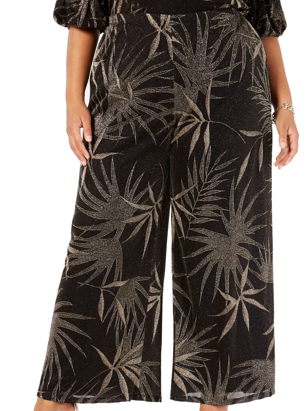 shimmer palazzo pants