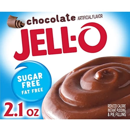 Jell-O Instant Chocolate Sugar-Free Fat Free Pudding & Pie Filling (2.1 Oz Boxes, Pack Of 24)