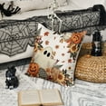 thumbnail image 3 of Sm:)e Ghost Pumpkin Maple Leaf Halloween Pillow Covers 18x18 Inch Set of 2, Cushion Covers for Sofa Home Decor, 3 of 6