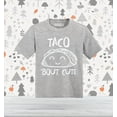 thumbnail image 2 of Shop4Ever Taco Bout Cute Toddler's Cotton T-Shirt 5T/6T Heather Grey, 2 of 6