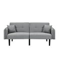 thumbnail image 2 of Folding Bed With Stereo In Gray. Multifunctional For All Occasions. Linen Comfortable Lounging. Wireless Music Listening. User- And Design. Ergonomic & Dependable. Material. 300lbs Weight Limit., 2 of 5
