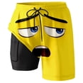 thumbnail image 5 of YUEHUA Mens Swim Trunks Board Shorts Funny Cartoon Face Print Swimming Trunks Quick Dry Beach Shorts Summer Casual Short, 5 of 5