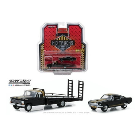 GREENLIGHT 1:64 HD TRUCKS SERIES 13 - 1968 FORD F-350 RAMP TRUCK WITH 1966 SHELBY MUSTANG