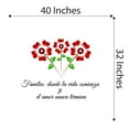 thumbnail image 4 of Spanish Wall Decals for Family Hallway - Familia donde la vida comienza y el amor nunca termina Family Love Quote in Spanish Home Wall Sticker - Size: 40 In x 32 In, 4 of 5