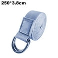 thumbnail image 2 of Yoga Strap Athletic Stretch Band with Adjustable Metal D-Ring Buckle Loop, 2 of 5
