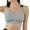 Grey, variant on yunLCZ High Impact Strappy Yoga Workout Bra Women Yoga Solid Sleeveless Cold Shoulder Casual Tanks Yoga Bra Top