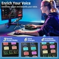 thumbnail image 2 of PUPGSIS Gaming Audio Mixer, Audio Interface with Pro-preamp, 48V Phantom Power, Bluetooth 5.3, RGB Lighting, PC Sound Board for Streaming, Podcasting, Recording, Content Creation, 2 of 5