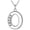 O, variant on Jiaroswwei Initial Necklace 26 Letters Rhinestones Unisex Exquisite Electroplated Necklace for Mothers Day