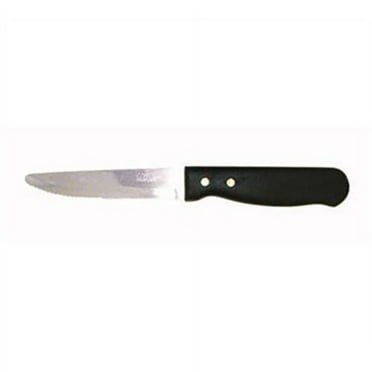 Winco - Round End Steak Knife with Plastic Handle (12 Pieces)