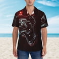 thumbnail image 2 of Lsque Five Nights At Freddy'S Pattern Hawaiian Shirt for Men Unisex Summer Beach Casual Short Sleeve Cotton Linen Button Down Shirts-XX-Large, 2 of 6