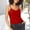 Red, variant on BILIKEYU Double Lined Thick Material Tank Tops, Adjustable Spaghetti Strap Basic Camisole for Women Sleeveless Fitted Summer Tops, Black
