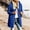 Blue plus size long zip hoodie women a1, variant on thefmos Women's Plus Size Hooded Zip Up Sweatshirt Jacket with Pockets Long Length Solid Color Casual Coat Fashion Fall Winter Clothes, Black S