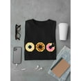 thumbnail image 3 of Donuts Pixel Art Men Black T-Shirt, Male x-Large, 3 of 4