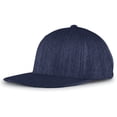 thumbnail image 2 of Pacific Headwear Premium Acrylic/Wool Blend Flexfit Cap P812 Navy Heather S/M, 2 of 2