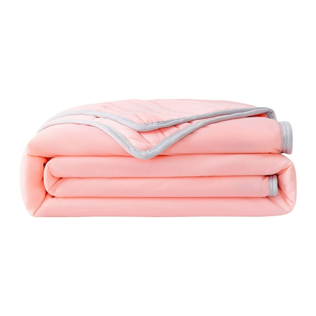 Popular Home Essentials, Ice Blanket Lightweight Breathable Double Ice Cool Summer Calming Quilt Solid Color Blankets for Hot Sleepers