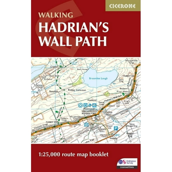 Hadrian's Wall Path Map Booklet: 1:25,000 OS Route Mapping, (Paperback)