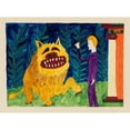 thumbnail image 3 of Paul Goesch 14x11 Black Modern Framed Museum Art Print Titled - Hercules and the Nemeischer Lowe (1919), 3 of 5