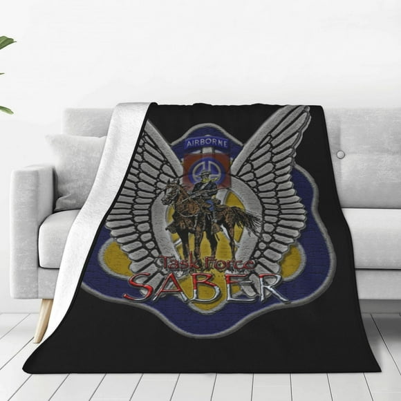 Us Army 82nd Airborne Fort Bragg North Carolina Fleece Blanket Super Soft Cozy Throw Blanket, Lightweight Fuzzy Comfy Flannel Blanket Warm Plush Throw Blankets For Couch, Sofa, Bed