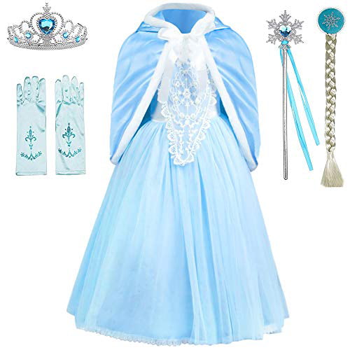 110CM,E25 BanKids Princess Dresses Belle Costumes for Toddler Girls Birthday 3T 4T