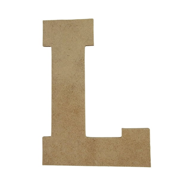 Wooden Letter Unfinished, Collegiate Font, Craft Cutout - Walmart.com